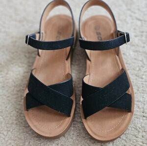 Black Strappy Sandals